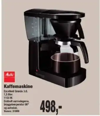 Harald Nyborg Kaffemaskine Excellent Grande 3.0. tilbud