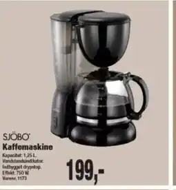 Harald Nyborg SJÖBO Kaffemaskine tilbud