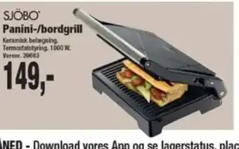 Harald Nyborg SJÖBO Panini-/bordgrill tilbud