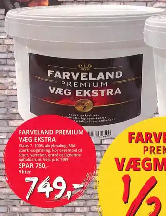 Farveland Farveland premium væg ekstra tilbud