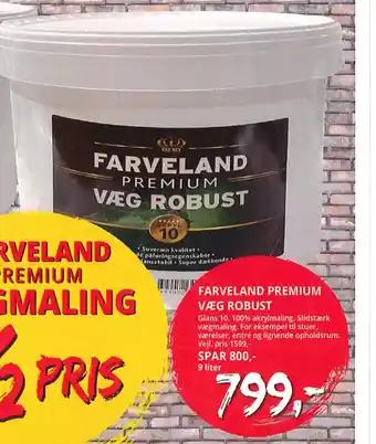 Farveland Farveland premium væg robust tilbud