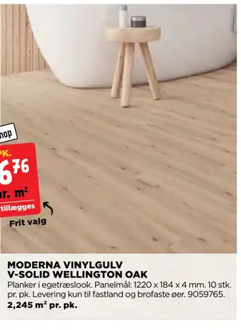 jem & fix MODERNA VINYLGULV V-SOLID WELLINGTON OAK tilbud