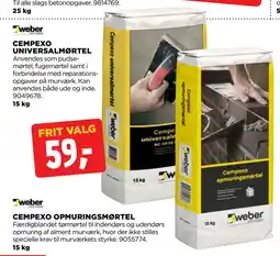 jem & fix CEMPEXO OPMURINGSMØRTEL tilbud