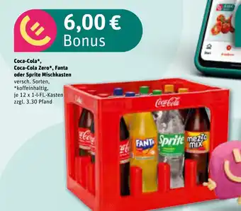 REWE Coca-Cola, Coca-Cola Zero, Fanta oder Sprite Mischkasten tilbud