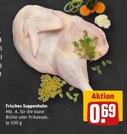 REWE Frisches Suppenhuhn tilbud