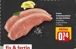 REWE Frische Schweineschnitzel aus dem Schinken tilbud