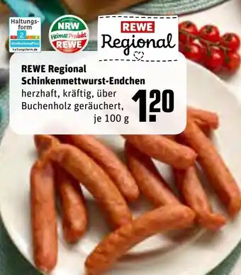 REWE REWE Regional Schinkenmettwurst-Endchen tilbud