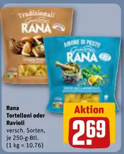 REWE RANA Tortelloni oder Ravioli tilbud