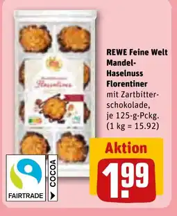 REWE REWE Feine Welt Mandel- Haselnuss Florentiner tilbud