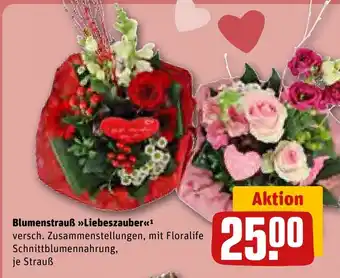 REWE Blumenstrauß Liebeszauber tilbud