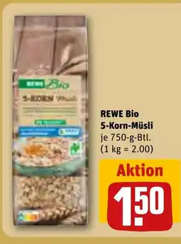 REWE REWE Bio 5-Korn-Müsli tilbud