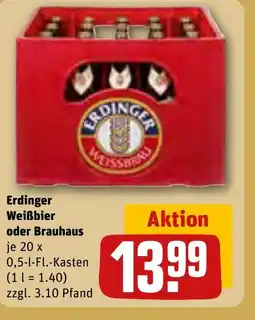 REWE Erdinger Weißbier oder Brauhaus tilbud