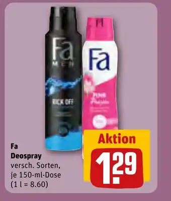 REWE FA Deospray tilbud