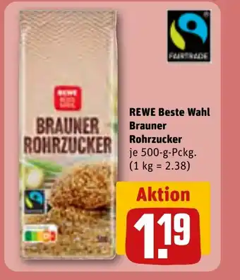 REWE REWE Beste Wahl Brauner Rohrzucker tilbud