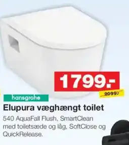 Bauhaus Elupura væghængt toilet tilbud