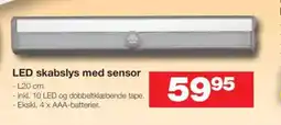 Bauhaus LED skabslys med sensor tilbud