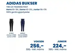 Sportigan Adidas bukser tilbud