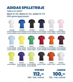 Sportigan Adidas spilletrøje tilbud