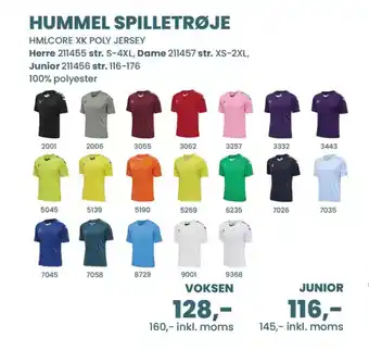 Sportigan Hummel spilletrøje tilbud