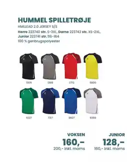 Sportigan Hummel spilletrøje tilbud