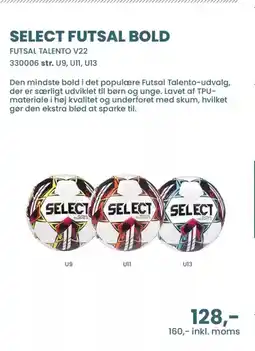 Sportigan Select futsal bold tilbud