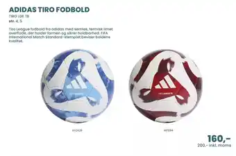 Sportigan Adidas tiro fodbold tilbud