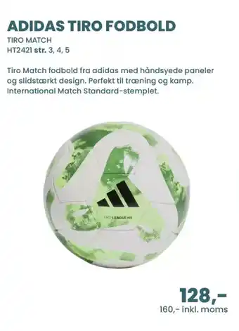 Sportigan Adidas tiro fodbold tilbud