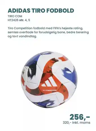 Sportigan Adidas tiro fodbold tilbud