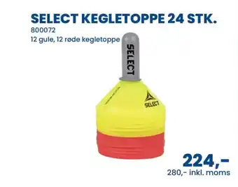 Sportigan Select kegletoppe 24 stk. tilbud