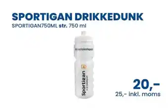 Sportigan Sportigan drikkedunk tilbud