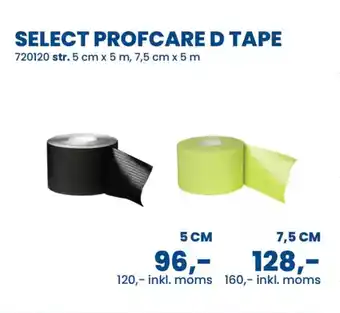 Sportigan Select profcare d tape tilbud