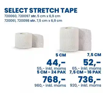 Sportigan Select stretch tape tilbud