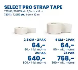 Sportigan Select pro strap tape tilbud