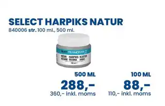 Sportigan Select harpiks natur tilbud