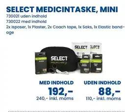 Sportigan Select medicintaske, mini tilbud