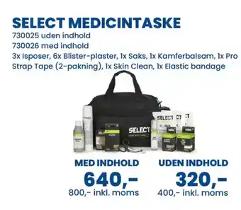 Sportigan Select medicintaske tilbud