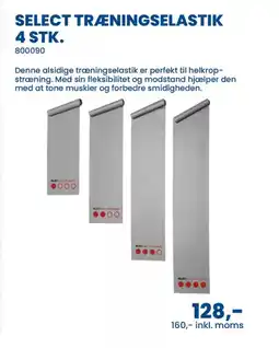 Sportigan Select træningselastik 4 stk. tilbud