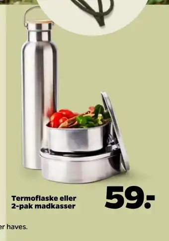 Netto Termoflaske eller 2 pak madkasser tilbud