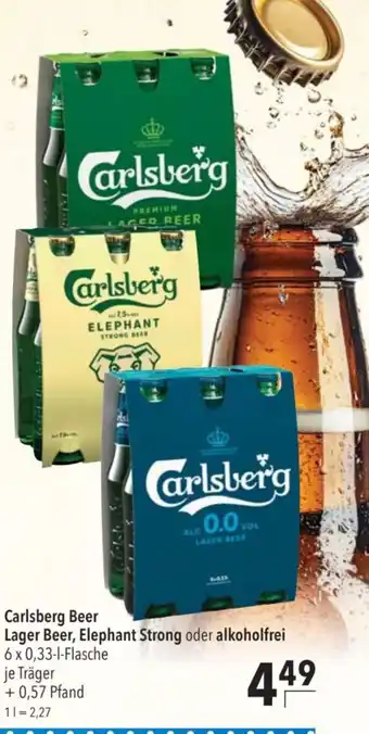 Citti Carlsberg Beer Lager Beer, Elephant Strong oder alkoholfrei tilbud