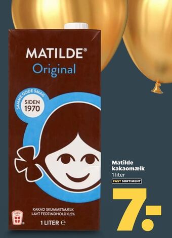 Netto Matilde kakaomælk tilbud