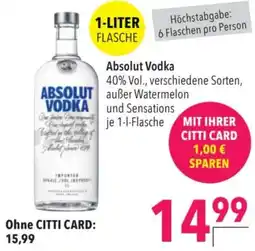 Citti Absolut Vodka tilbud
