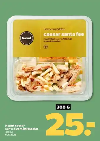 Netto Næmt caesar santa fee måltidssalat tilbud