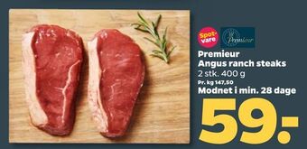 Netto Premieur Angus ranch steaks tilbud