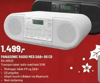 Panasonic Radio MED DAB+ OG CD Rx-D552E