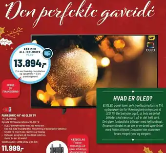 Panasonic Center Panasonic 48" 4K OLED TV TX-48JZ980E tilbud