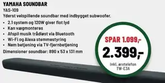 Yamaha Soundbar YAS-109