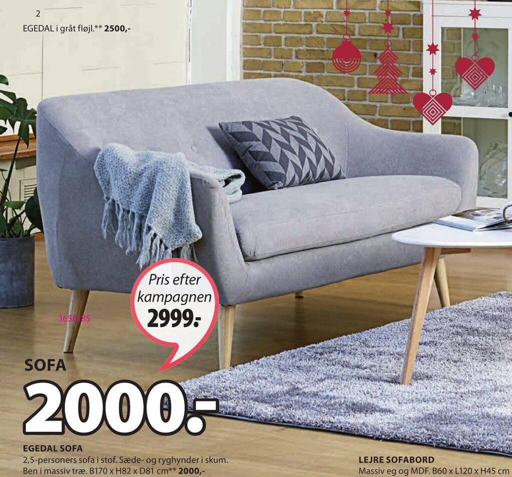 Egedal Sofa tilbud hos JYSK
