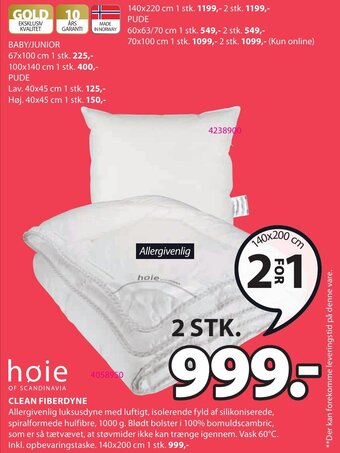 JYSK Clean Fiberdyne tilbud