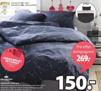 JYSK Sengesæt I Percale 140x200 cm tilbud