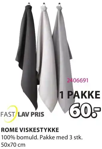 JYSK Rome Viskestykke 50x70 cm tilbud